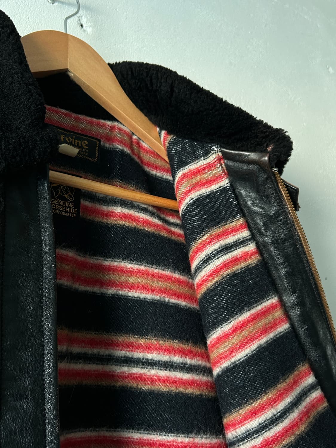 디아프바인 그리즐리 레더 자켓 블랙 / M 상품이미지4