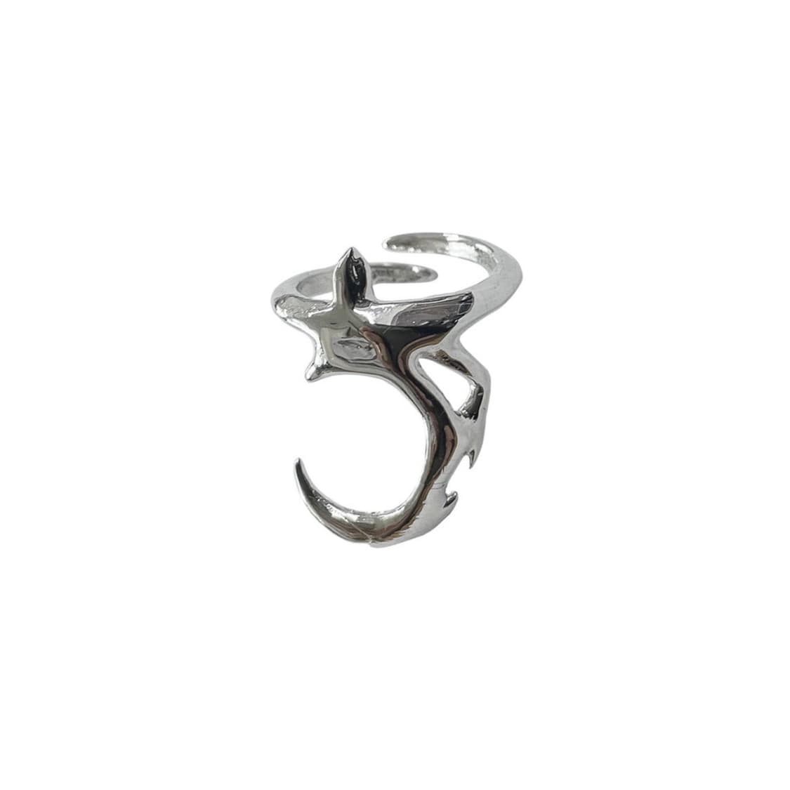 OJOS Stream Nail Ring (SET) / Silver 상품이미지4