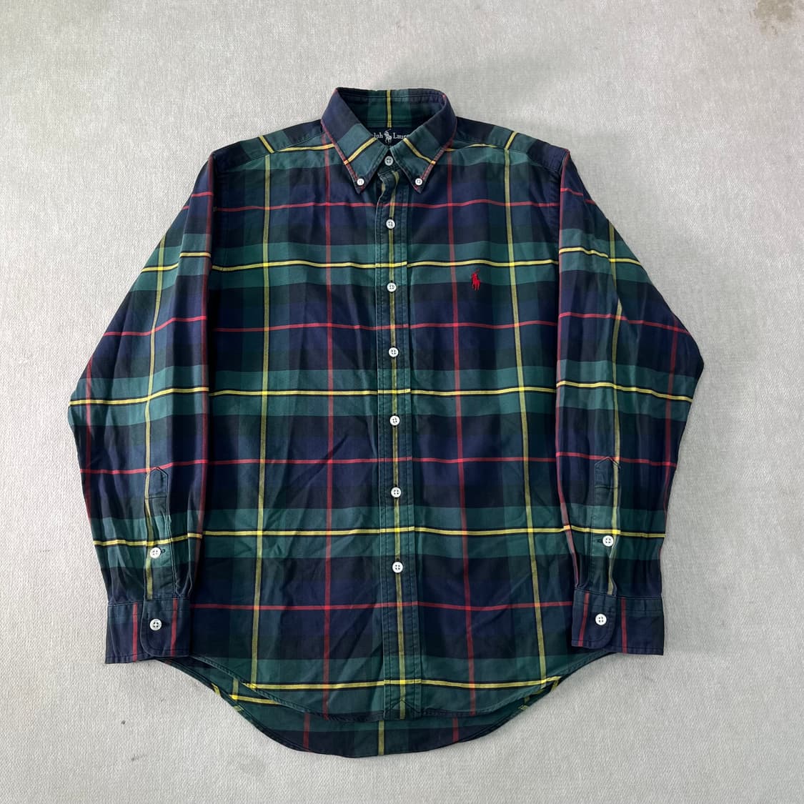 100 폴로랄프로렌 빈티지 체크 코튼 셔츠 상품이미지1