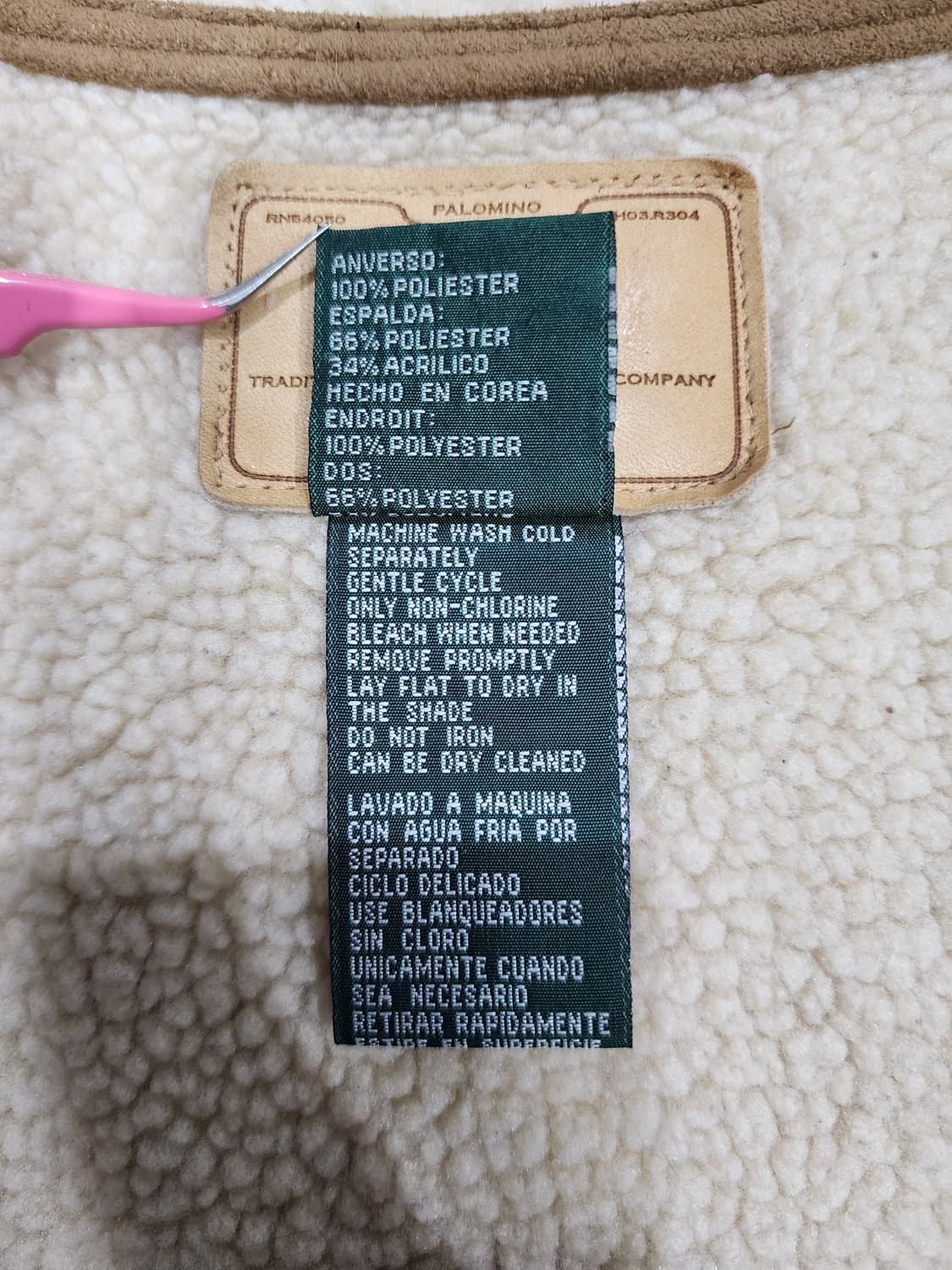 랄프로렌 팔로미노 페이즐리 페이크 스웨이드 무스탕 집업 코트 M 상품이미지9