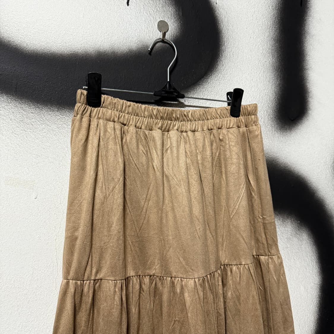 VTG 빈티지 러블리 브라운 캉캉 플레어 롱스커트 상품이미지3