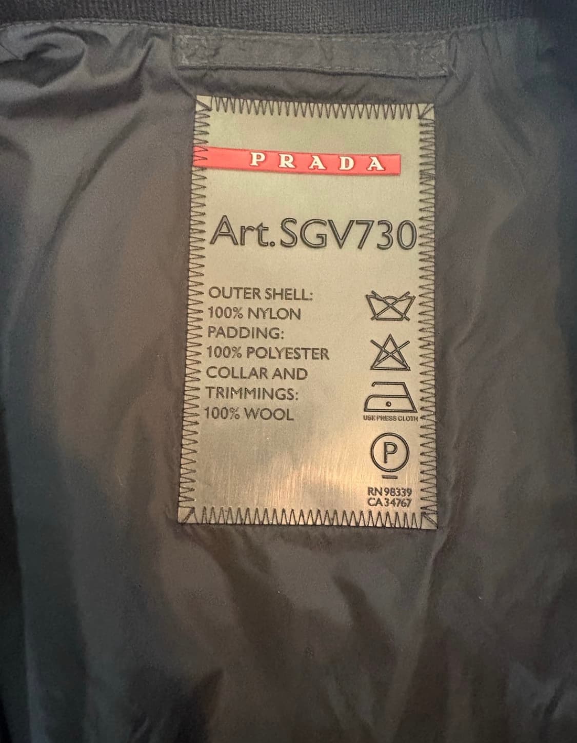 [M] Prada sports 프라다 스포츠 하이넥 자켓 상품이미지3