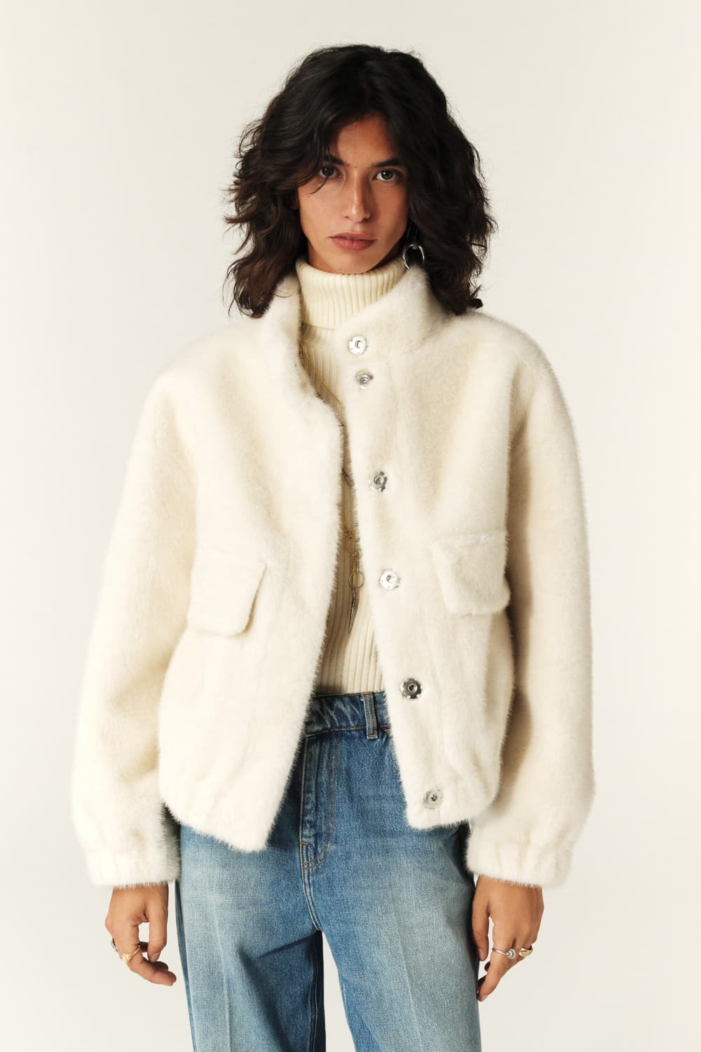 <새상품🖤> 바쉬(BA&SH) 에코퍼 자켓 / 블루종 점퍼 상품이미지3