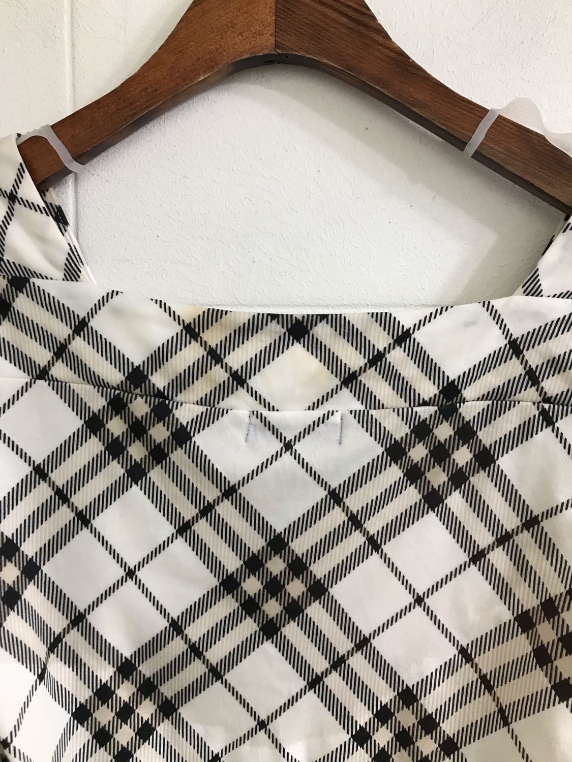 버버리 체크 블라우스 아이보리 니혼진 모리 코디세트 상품이미지4