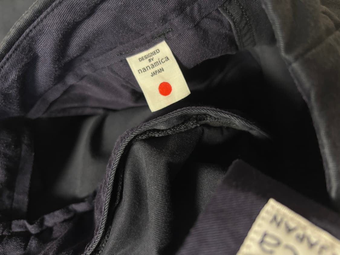 (34) 나나미카 와이드 치노 팬츠 네이비 상품이미지5