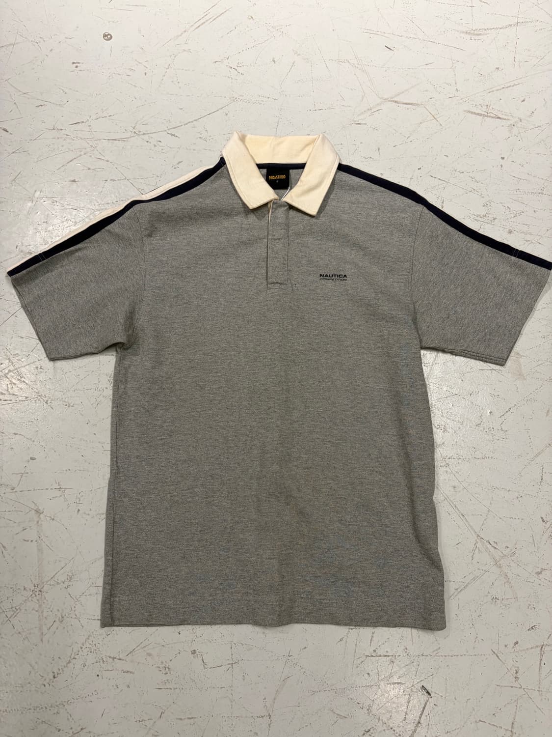 Nautica 그레이 배색 라인 폴로 셔츠 상품이미지5