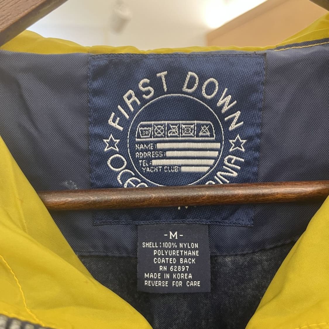퍼스트 다운 레트로 스포티 배색 아노락 바람막이 M C09790 상품이미지5