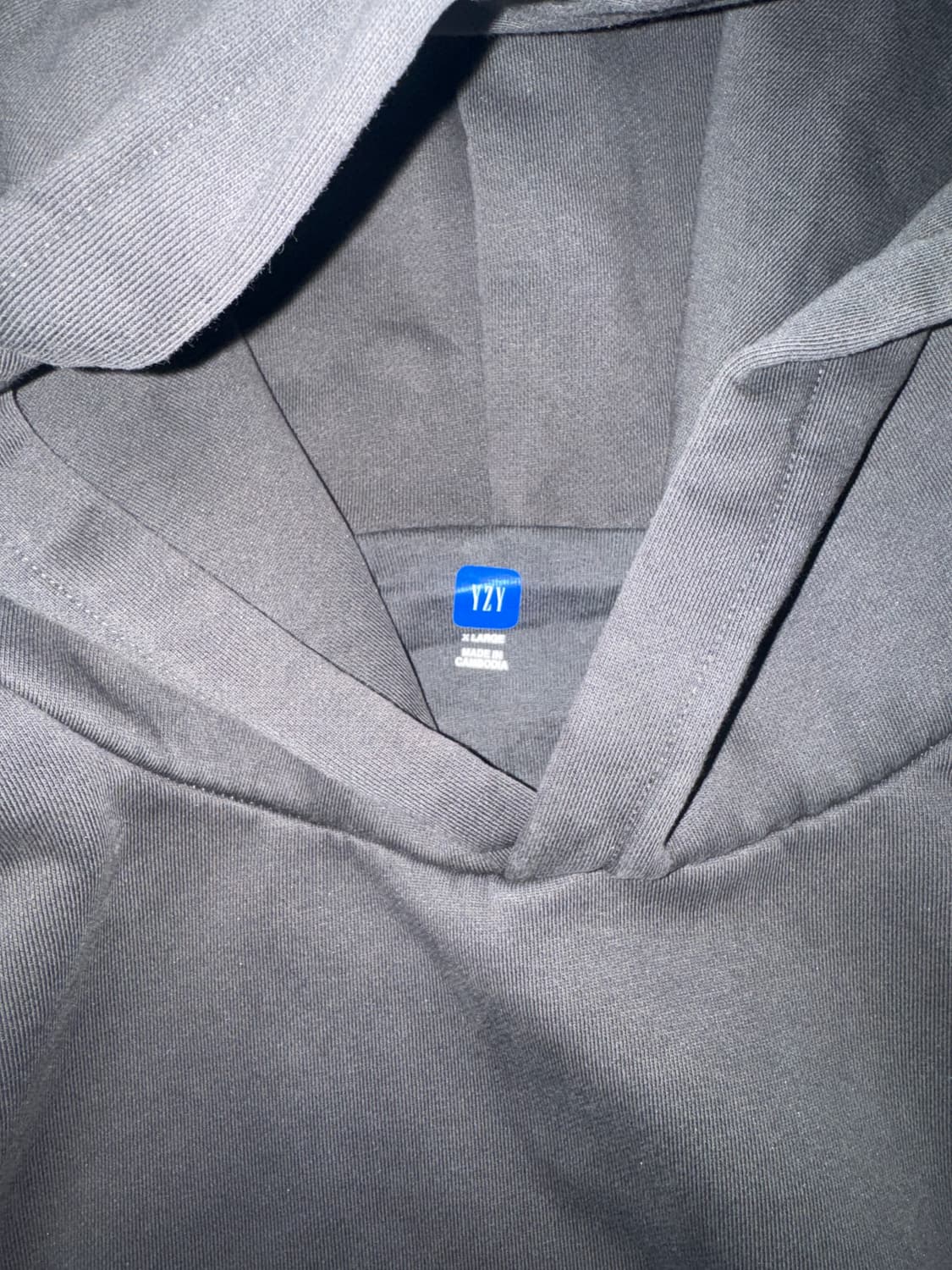 이지갭발렌시아가 슈렁큰 로고 후디 블랙 XL 판매합니다 상품이미지6