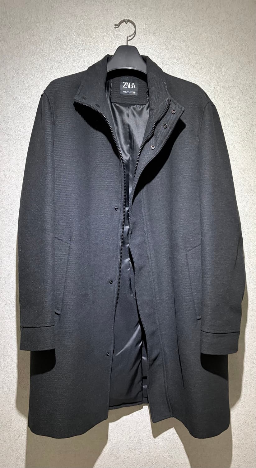 ZARA 남성 코트 XL 블랙 상품이미지1