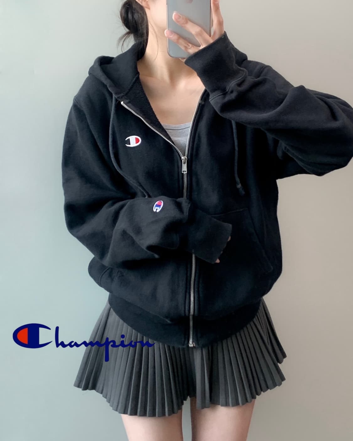 챔피온 리버스위브 후드집업 상품이미지1