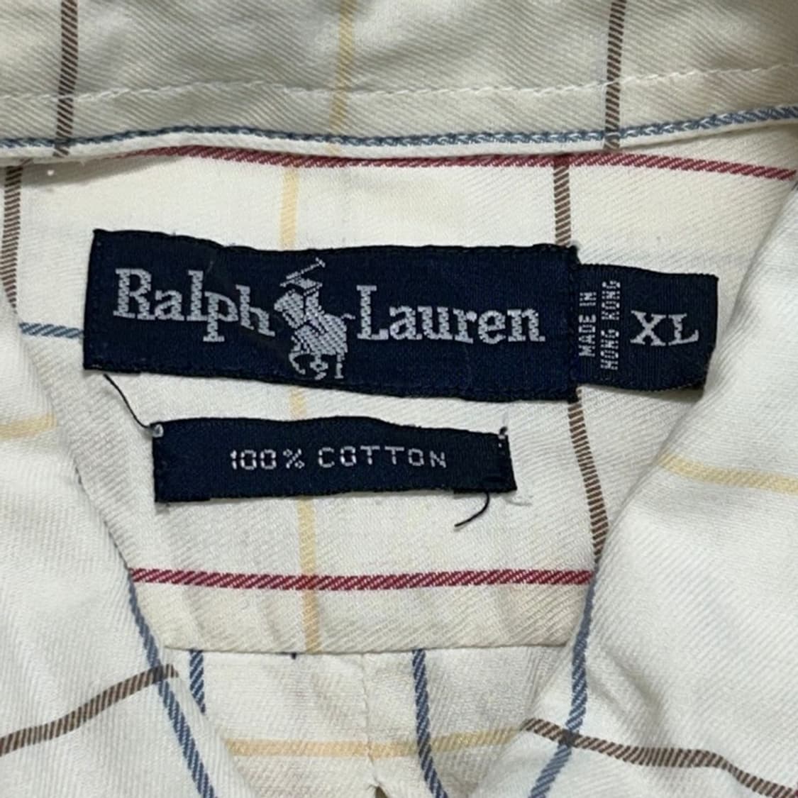 폴로랄플로렌 야머스 반팔 버튼 다운 체크 셔츠 XL 상품이미지5