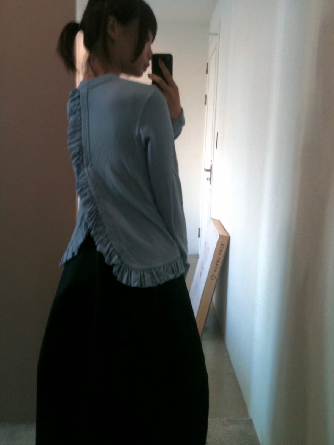 noir keininomiya Ruffle Cardigan 2021 aw 상품이미지2