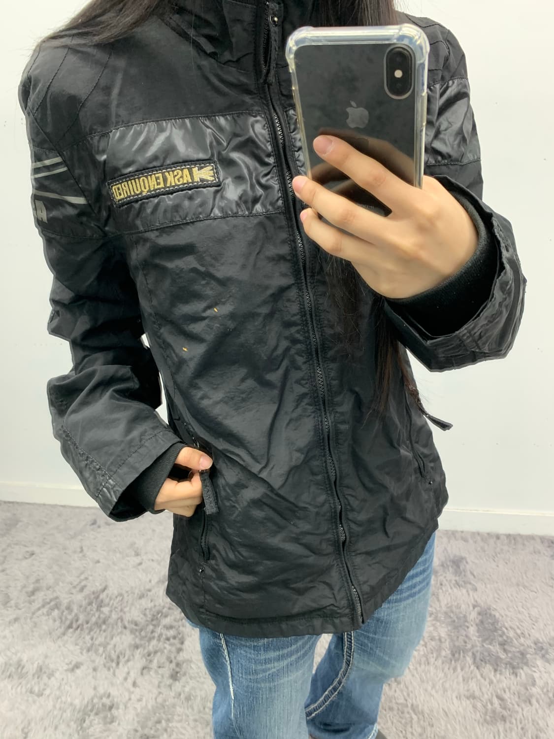 Ask 바이커 자켓 상품이미지1