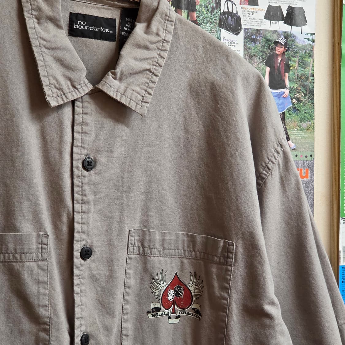 빈티지 빅 프린팅 올드스쿨 반팔 셔츠 상품이미지6