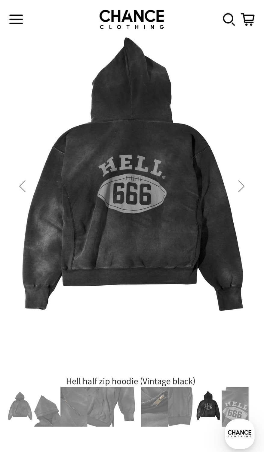 [M] 더 긱스 Hell half zip hoodie 상품이미지2