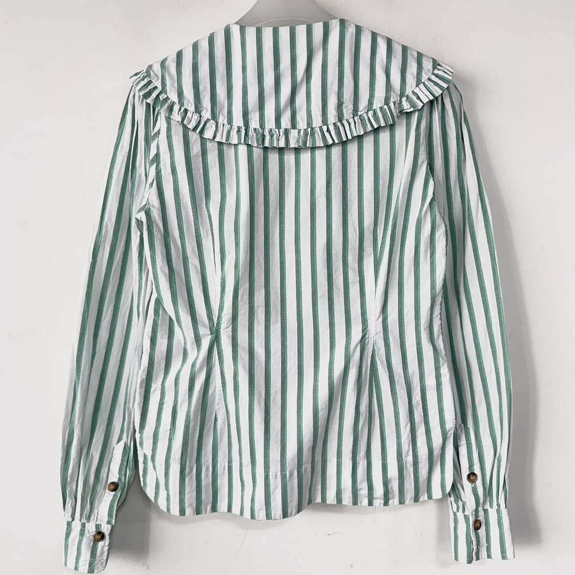 가니 GANNI 러플 스트라이프 셔츠 상품이미지7