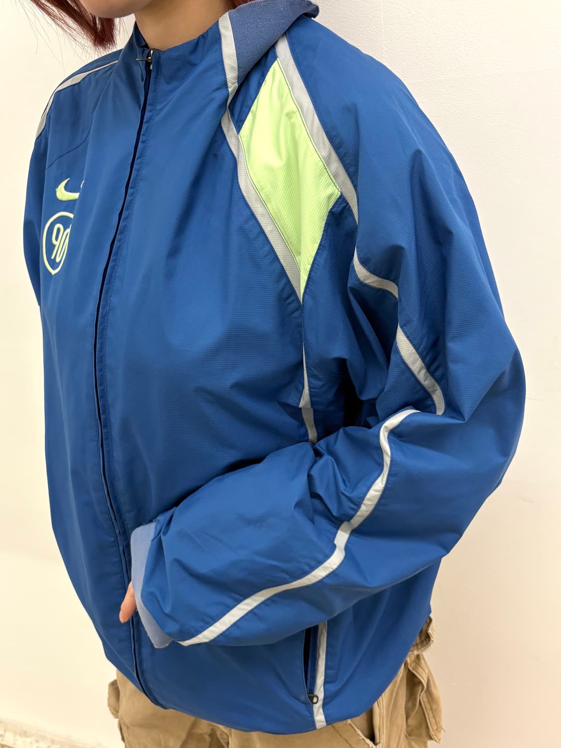 90‘s NIKE 블루 집업 바람막이 상품이미지4