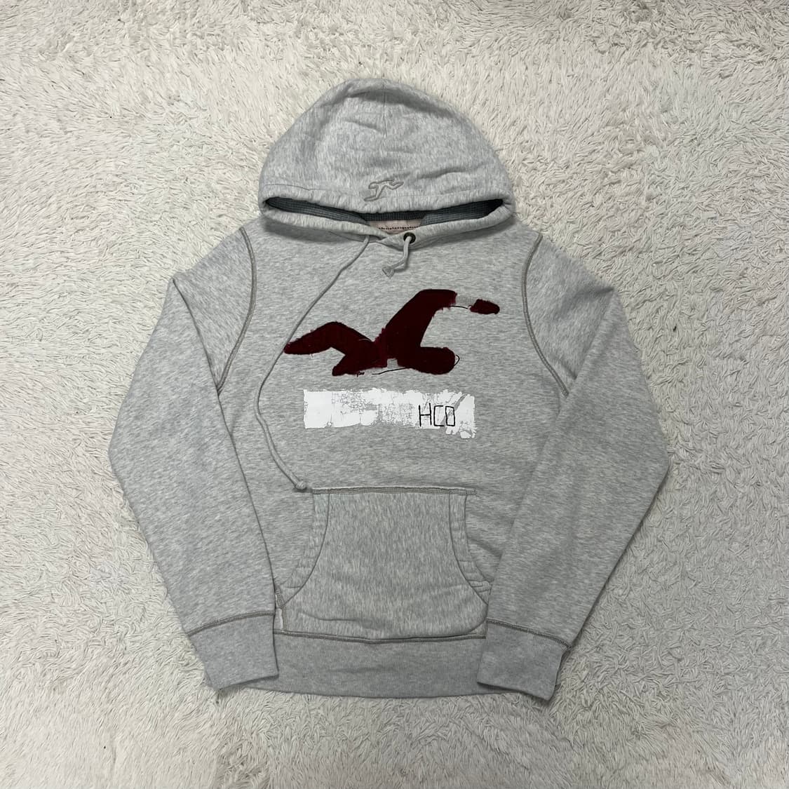 Hollister melange grey hoodie 상품이미지4