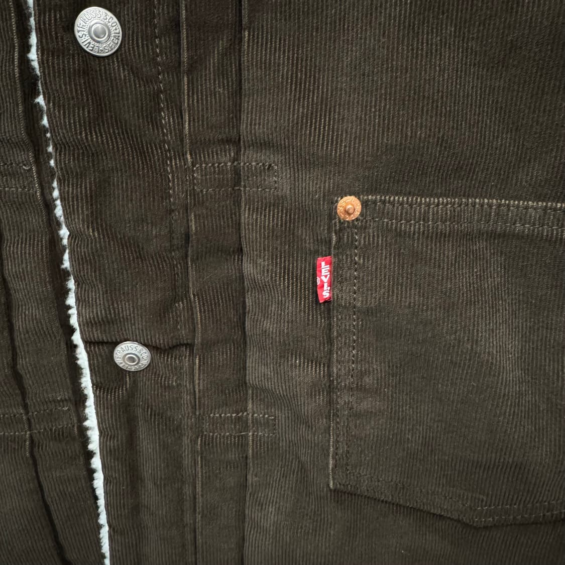 리바이스 타입 3 쉐르파 코듀로이 트러커 자켓 브라운 상품이미지5