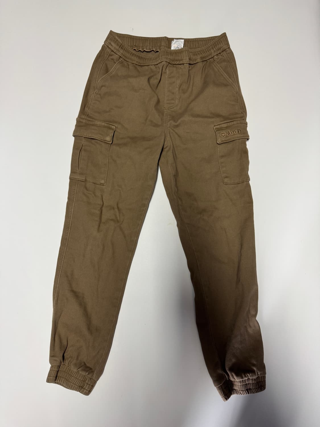 여성 지프 Jeep 밴딩 카고 조거팬츠 27.5인치 브라운 상품이미지1