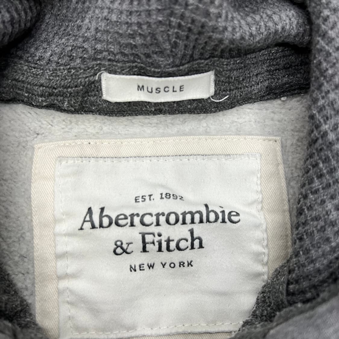 아베크롬비 그레이 후드 집업 상품이미지2