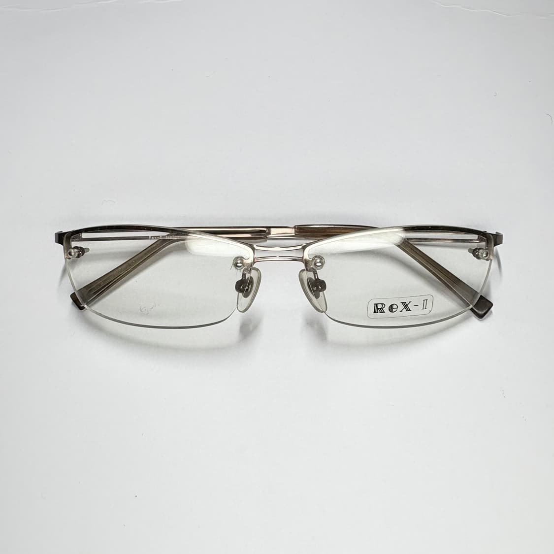빈티지 긱시크 안경 y2k [렉스-2(ReX-2) 하프림 무드 안경] 상품이미지1