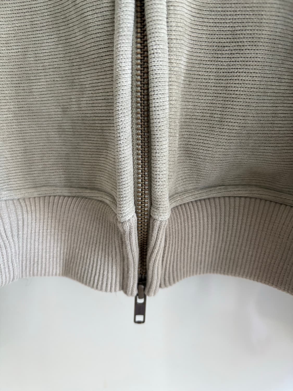 아조바이아조 코듀로이 숏 집업 후드 애쉬카키 L 상품이미지6