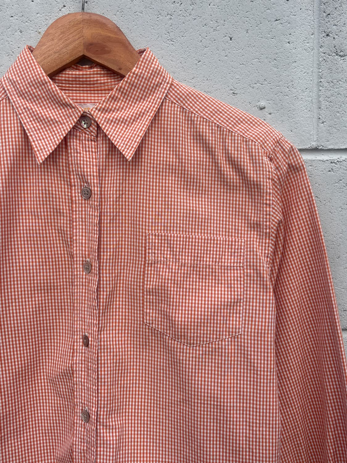 브룩스브라더스 오렌지 체크셔츠 상품이미지7