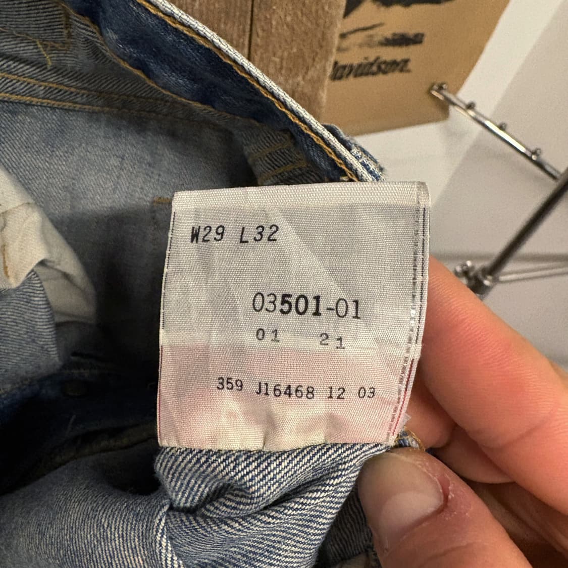 00s 리바이스 501 클래식 스트레이트 빈티지 워싱 데님팬츠 N388 상품이미지9