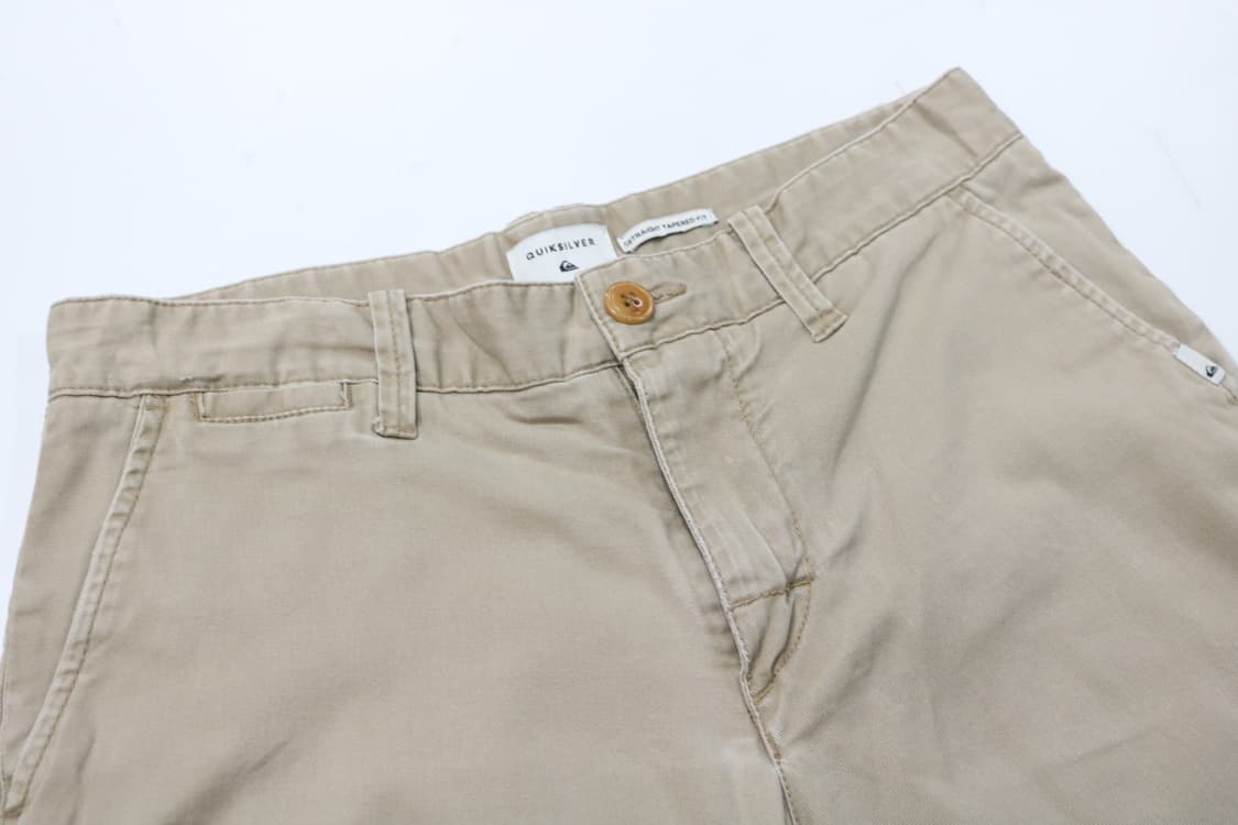 퀵실버 빈티지 스트레이트 테이퍼드 치노 팬츠 베이지 (30) 상품이미지3