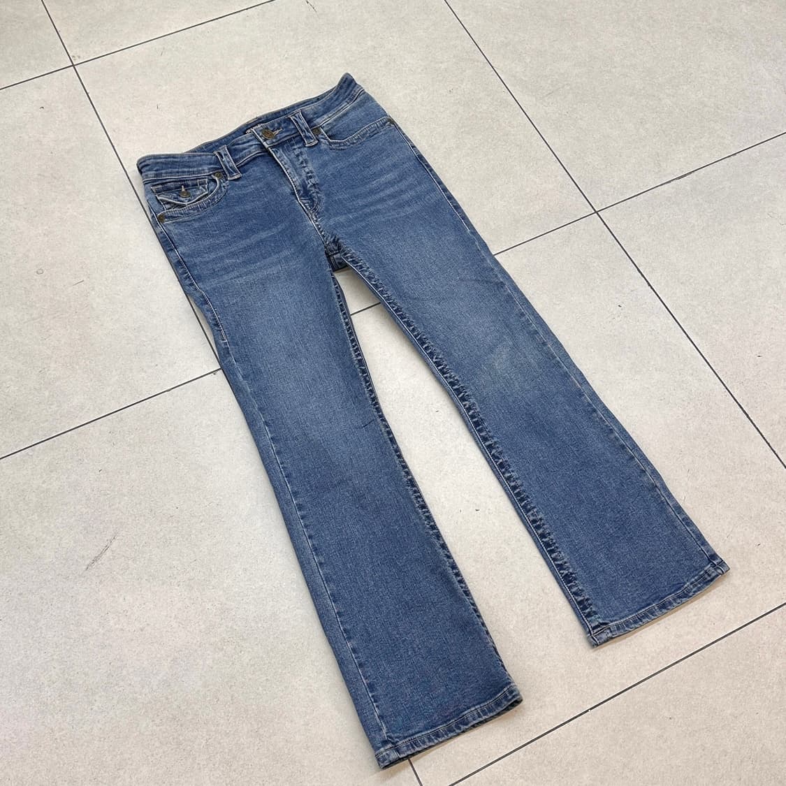 트루릴리젼 섹션 스트레이트 데님팬츠 상품이미지6