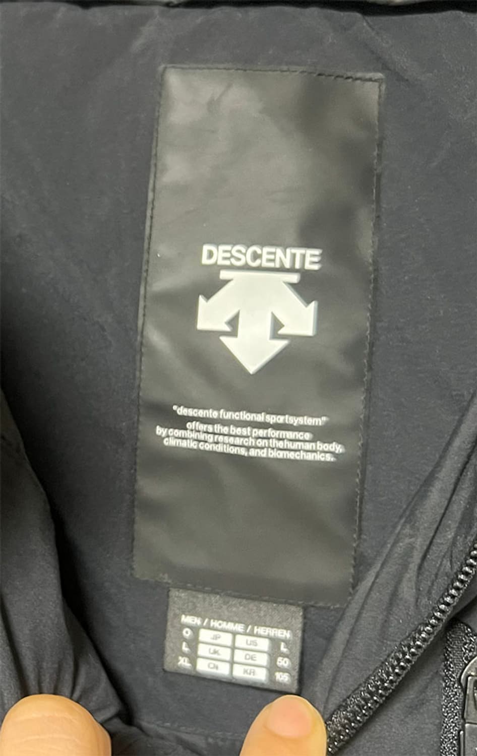 데상트 남자 패딩점퍼 덕다운 후드 캐주얼 XL 105 상품이미지3