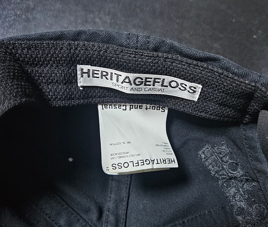 헤리티지플로스 캡 블랙 상품이미지4