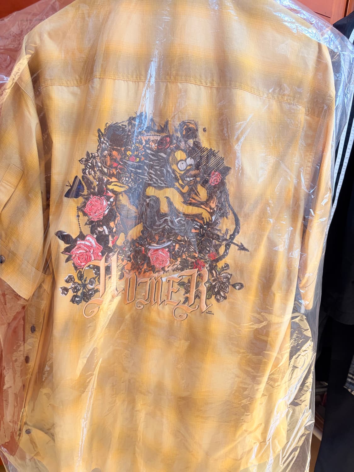 송지오 호머 심슨 체크 반팔셔츠 상품이미지2