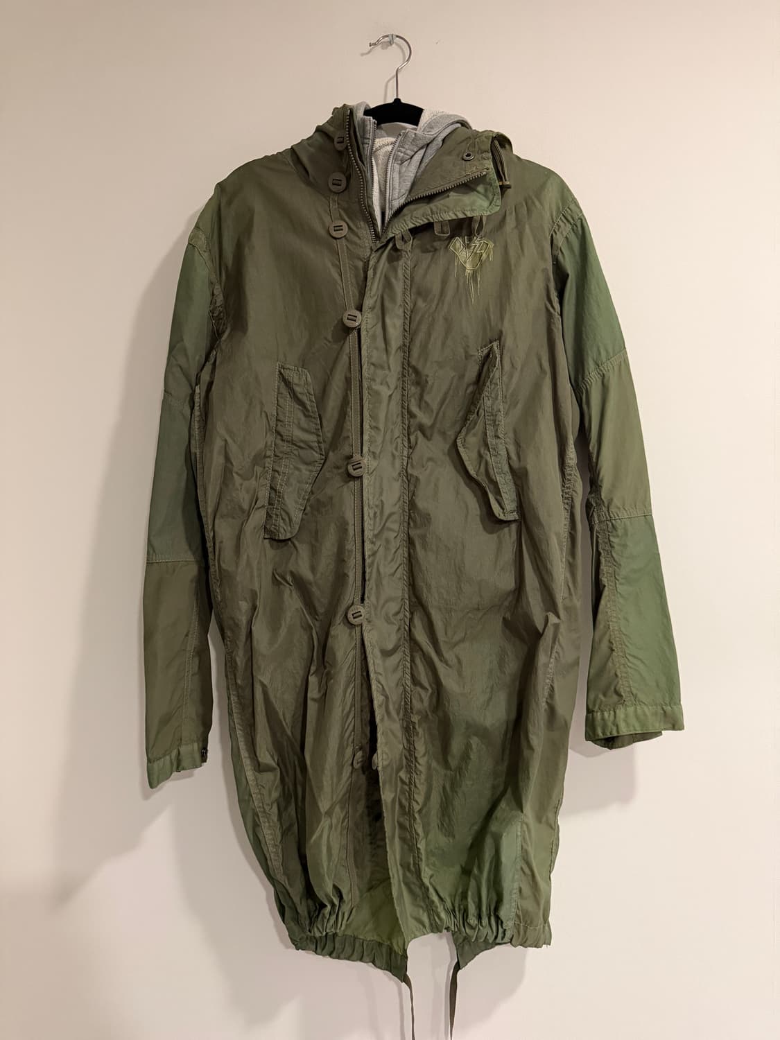 디젤 밀리터리 이중 파카 상품이미지1