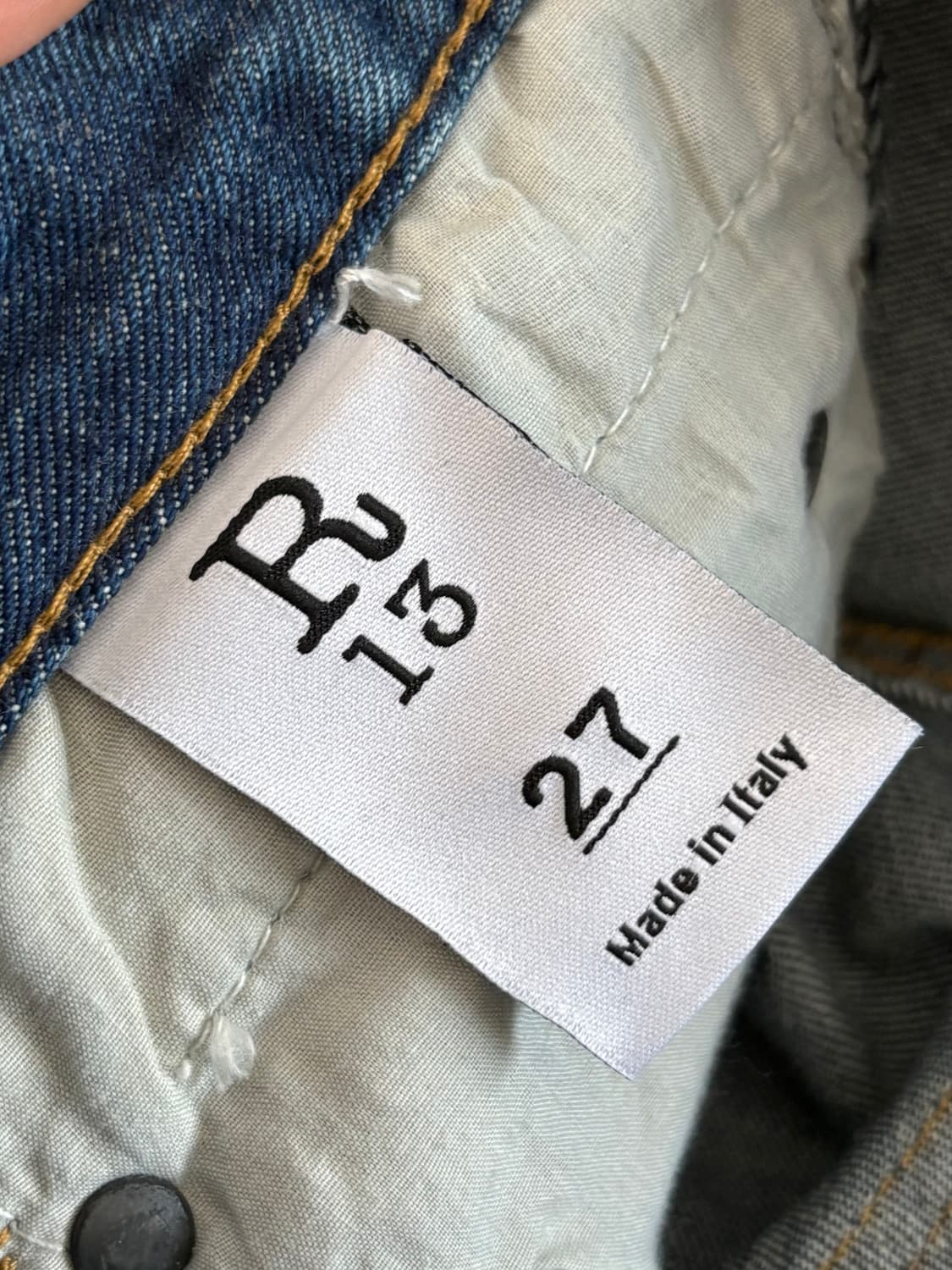 R13 알써틴 중청 컬러 디스트로이드 데님 팬츠 상품이미지6