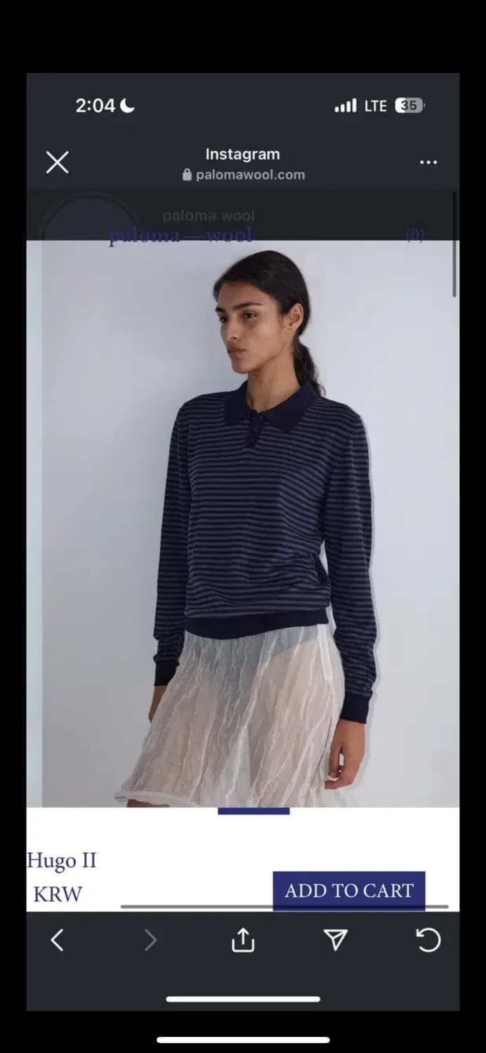 팔로마울 hugo stripe 스트라이프 폴로티 M 상품이미지2