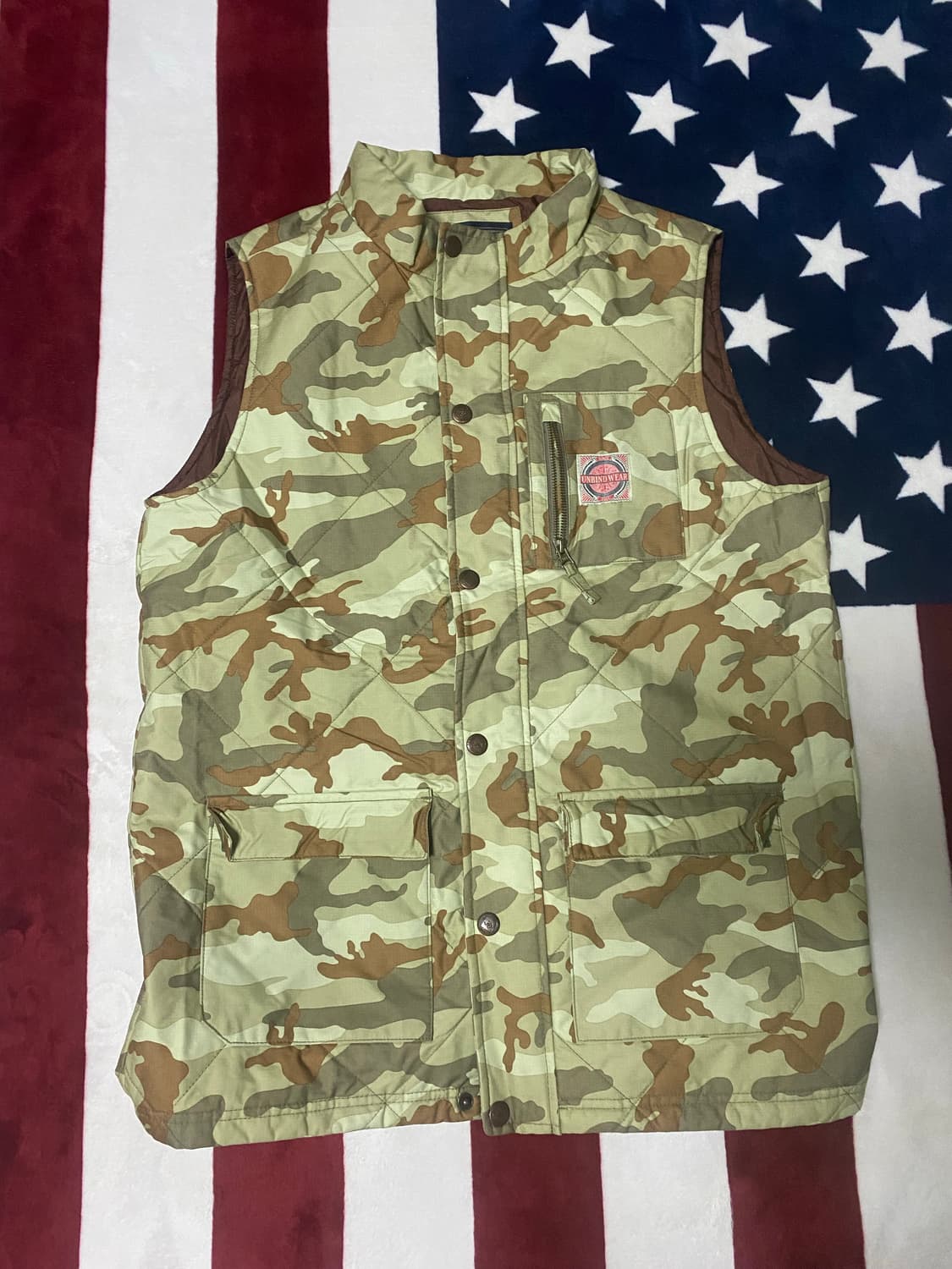 언바인드 카모 보드조끼 상품이미지1