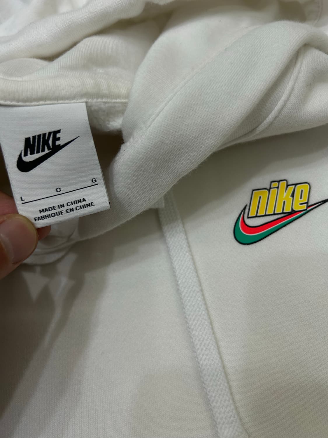 [L]나이키 스포츠 Keep it Clean 후드/화이트/기모 상품이미지6