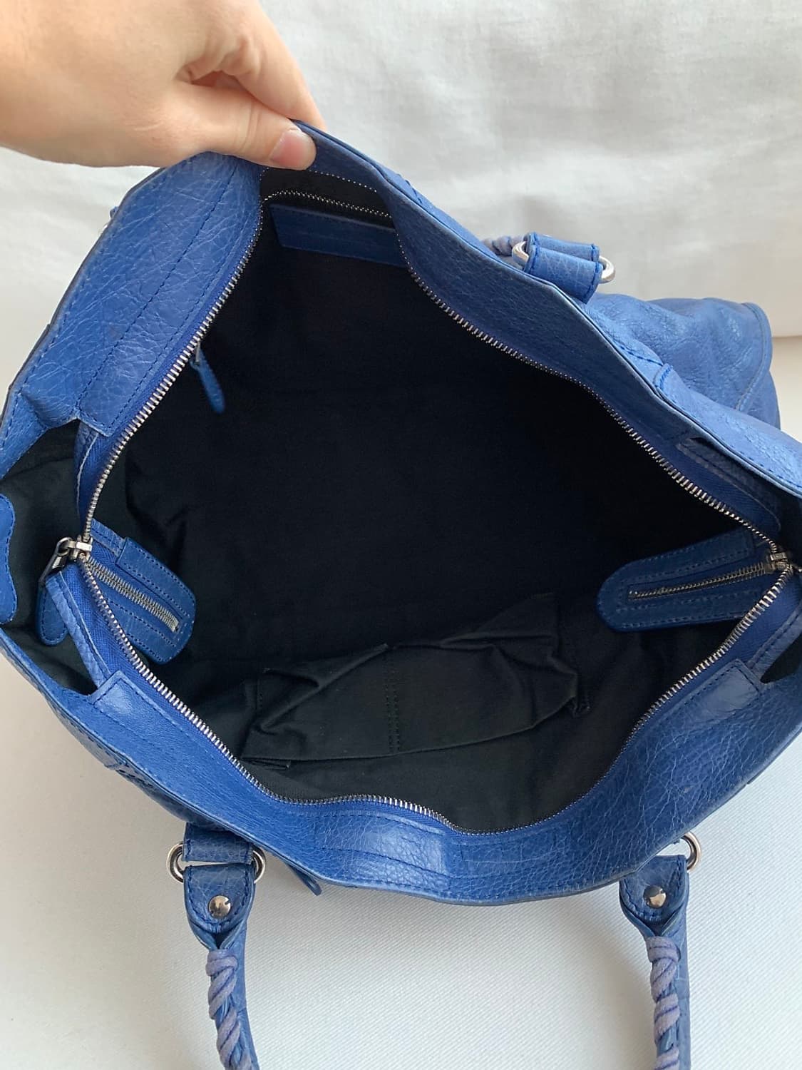 발렌시아가 자이언트 모터백 블루 상품이미지7