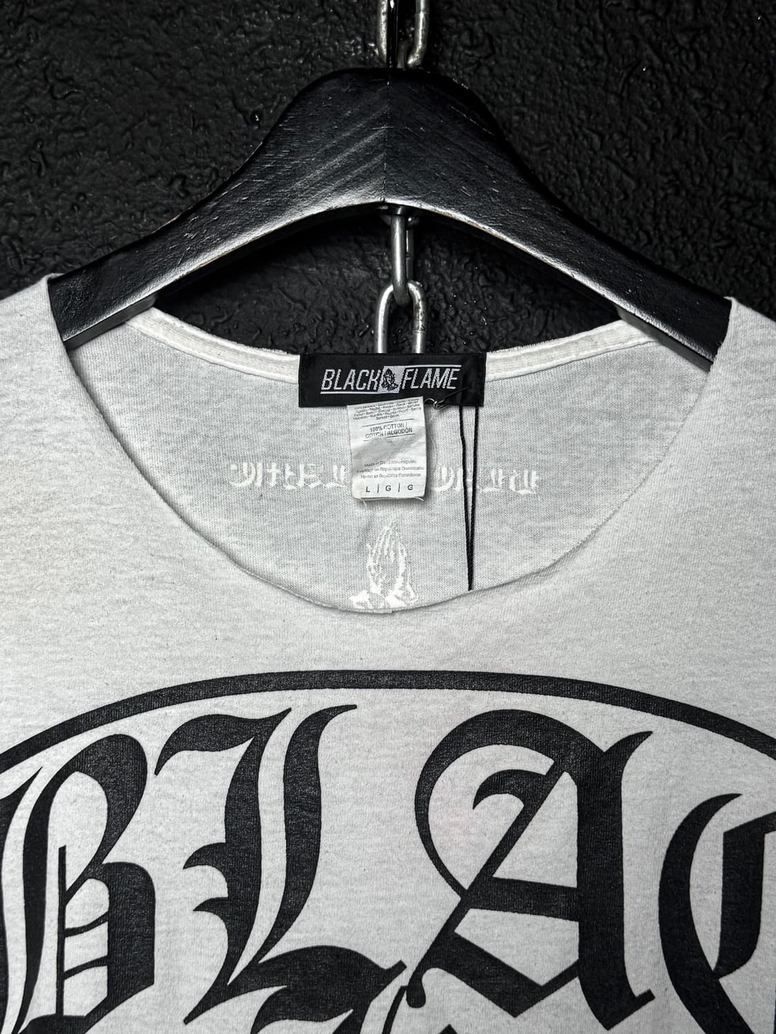 BLACK FLAME – Cross Logo Graphic T-Shirt 상품이미지2