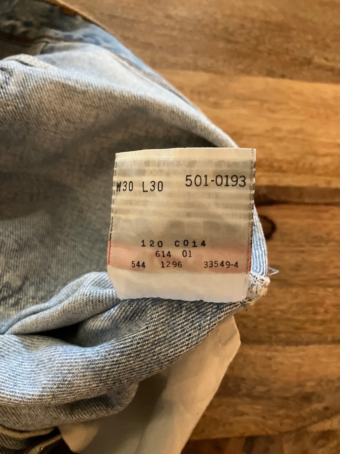 90s USA 빈티지 리바이스 501 데님 팬츠 상품이미지10
