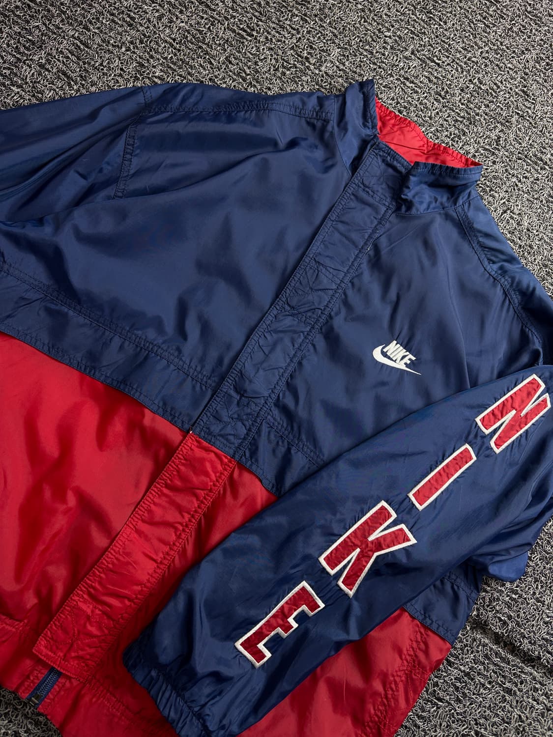 90s 나이키 빅로고 올드스쿨 배색 바람막이 3548 상품이미지3