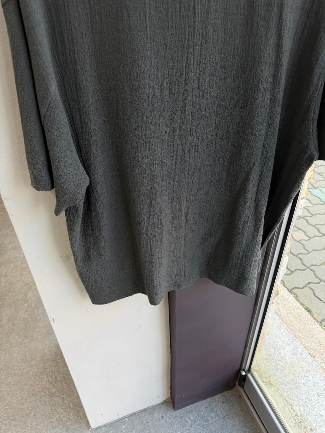 100~105/ 타임옴므 23SS 시어서커 라운드 반팔 상품이미지8