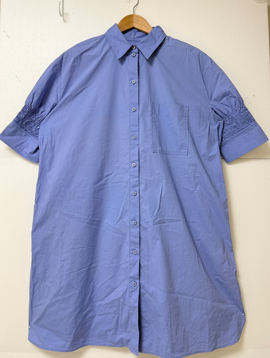 🩵COS 코스 반팔 셔츠 롱원피스 블루 55-66🩵 상품이미지1