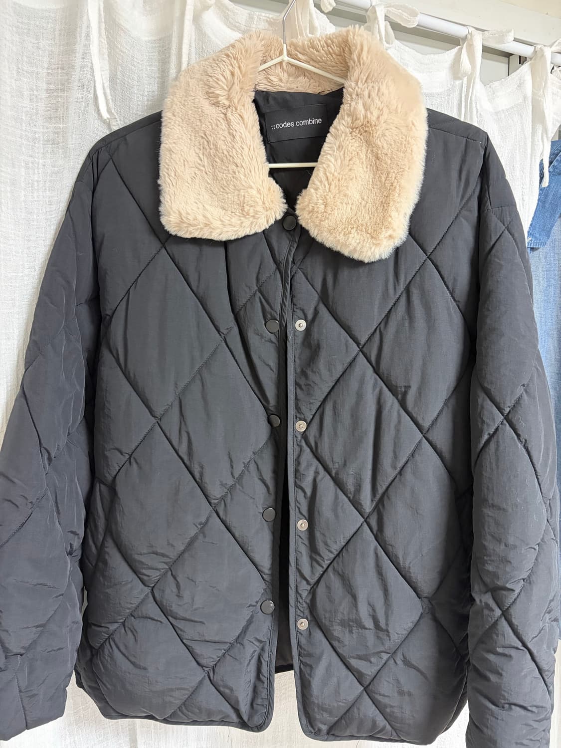 코데즈컴바인 숏패딩 블랙 자켓 점퍼 상품이미지1