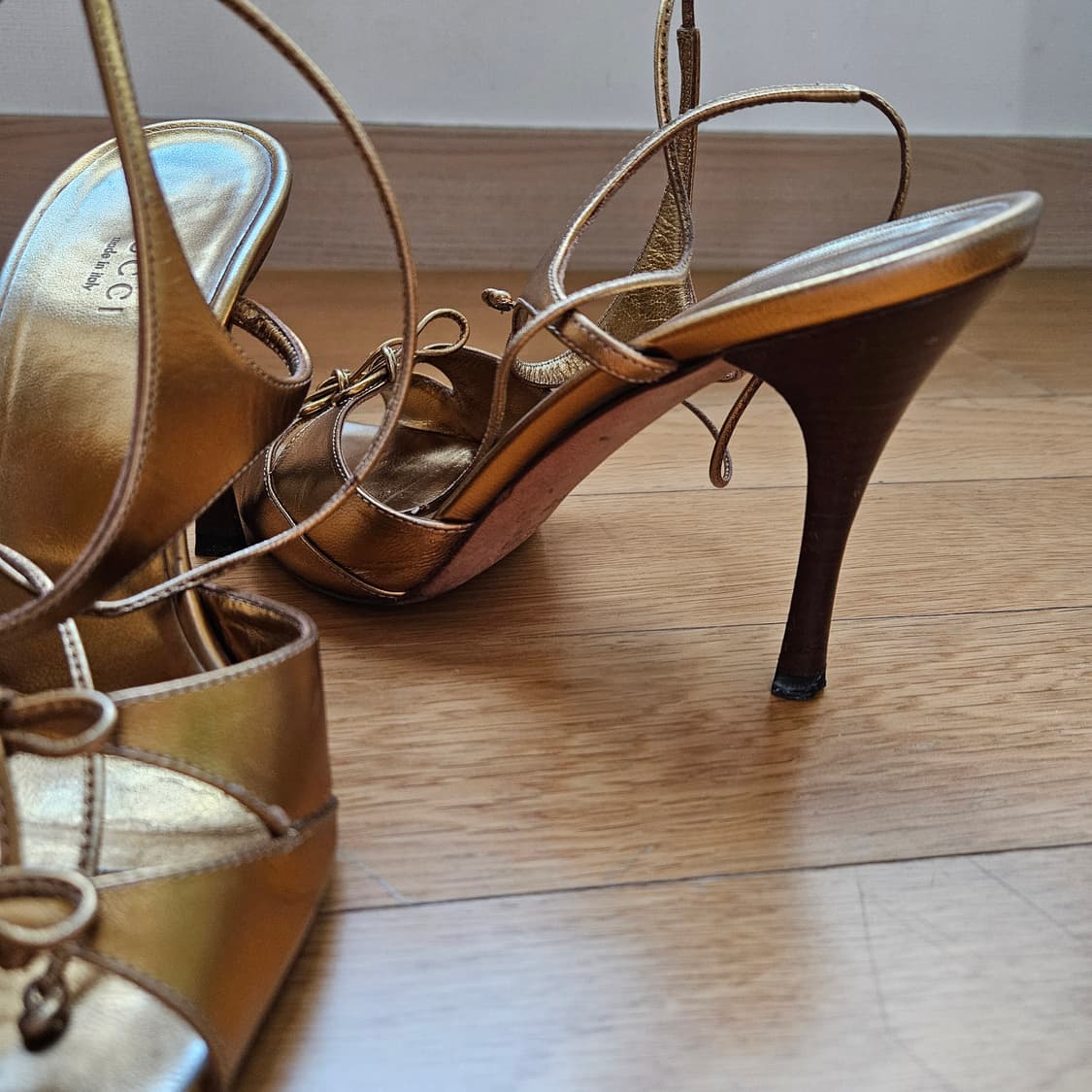 구찌 샌들 36C 굽10cm 상품이미지3