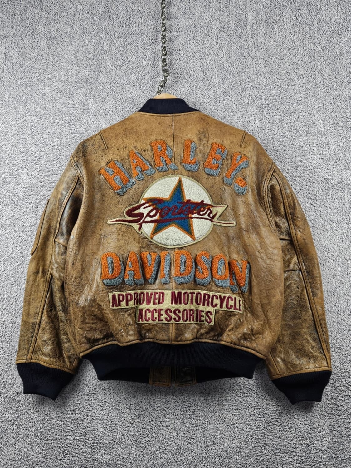 할리데이비슨 모터사이클 스포츠 레더 봄버 자켓 ( M ) / 11136 상품이미지1