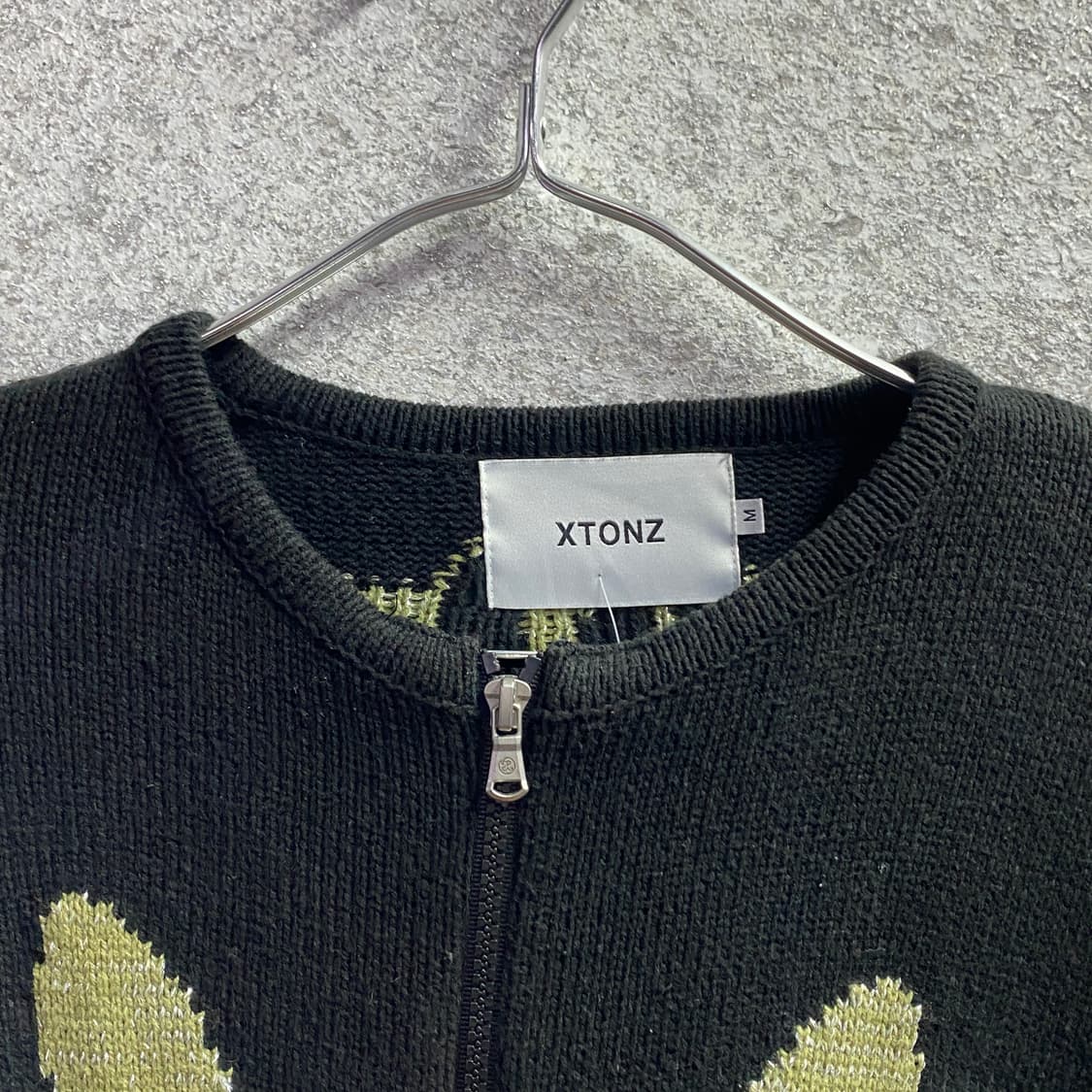 엑스톤즈 패턴 베스트 투웨이 니트 집업 B3357 상품이미지3