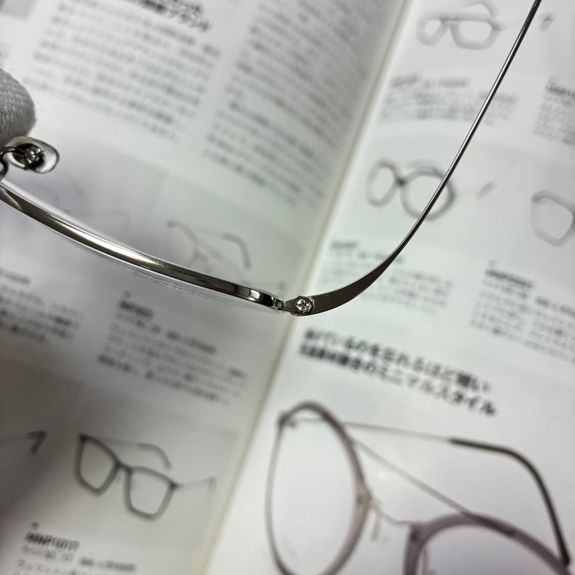 SANTA MONICA 산타모니카 반무테 실버 티타늄 안경 상품이미지4